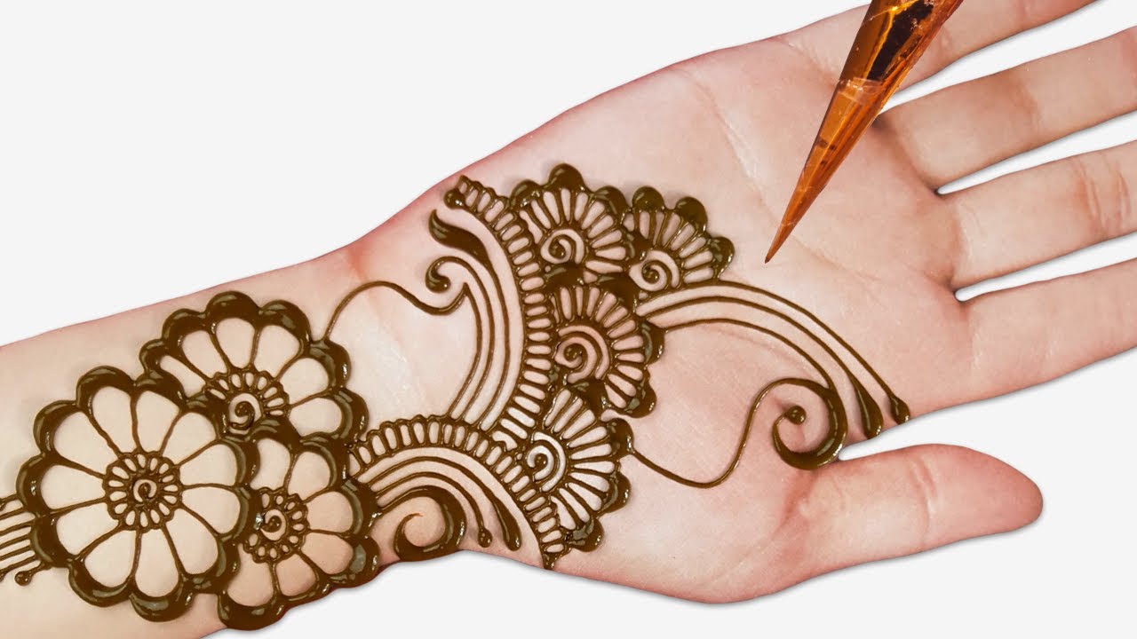 Mehndi designs easy and simple - simple mehndi design for beginners ...