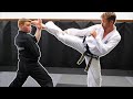 Ginger ninja trickster vs world champion  taekwondo fight