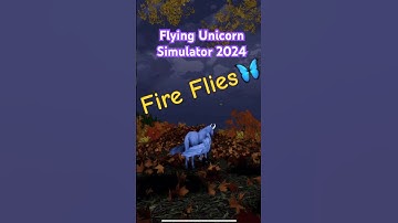 Fire Flies in Flying Unicorn Simulator 2024!😃 #videogameland #flyingunicornsimulator2024 #fireflies