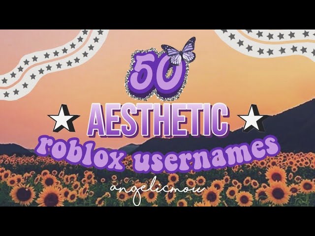 50 Aesthetic Roblox Usernames Youtube - purple aesthetic roblox logos