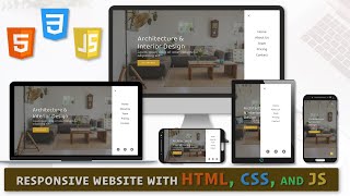 Responsive Website with HTML, CSS, and JavaScript / How to Build Responsive Website - HTML, CSS, JS