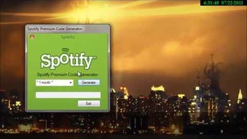 Spotify Premium Code Account Generator - 2016 Working 100%