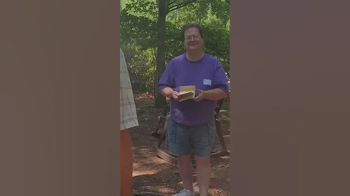 Tom McCrary reading a letter from ancestor Jacob K...