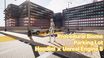 Procedural Biome - Parking Lot - Houdini X Unreal Engine 5