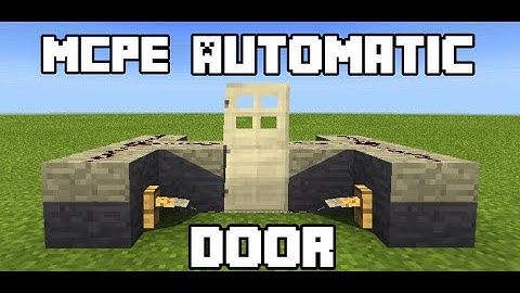 MCPE Redstone - Automatic Opening Door