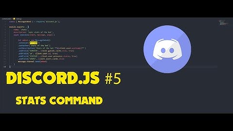 Discord.Js Episode #5 Stats Command