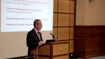 MOOCs: A view from Coursera (Prof Jeff Haywood)