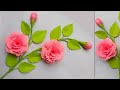 Diy Paper Flowers - কাগজের ফুল বানানো - kagojer Ful - Diy Paper Flower Stick - Diy Paper Crafts