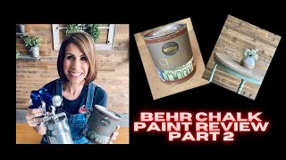 Behr Decorative Chalk Paint Review  Part 2 (Painting a Piece of Furniture)