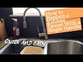 Convert two handle kitchen sink faucet to single handle