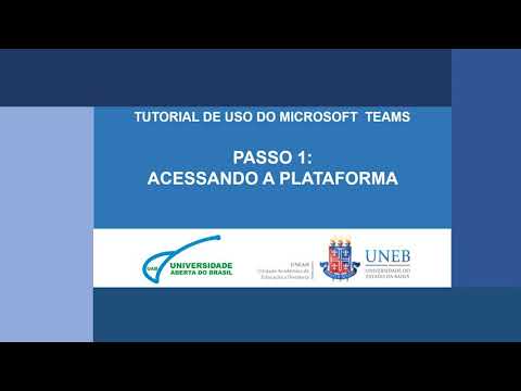 Tutorial de Uso do Microsoft Teams - Passo 1: Acessando a Plataforma