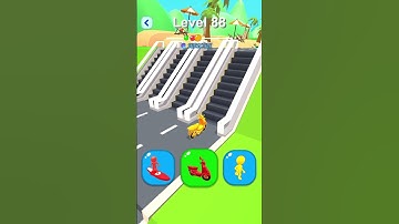 Shape-Shifting 🚙 🚁🛵 Race | Gameplay Level - 88 | Hyper Casual Mobile📱 App | Android,iOS - NEW UPDATE