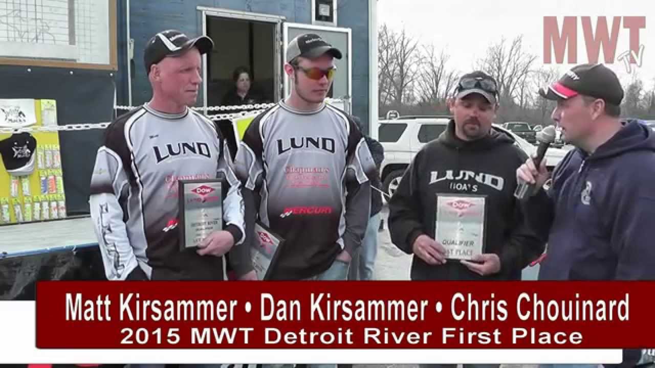 2015 Michigan Walleye Tour Detroit River Tournament Winners YouTube