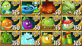 All Zombies vs All Plants in Plants vs Zombies 2 Power UP Challenge - Free  and Premium Plants 