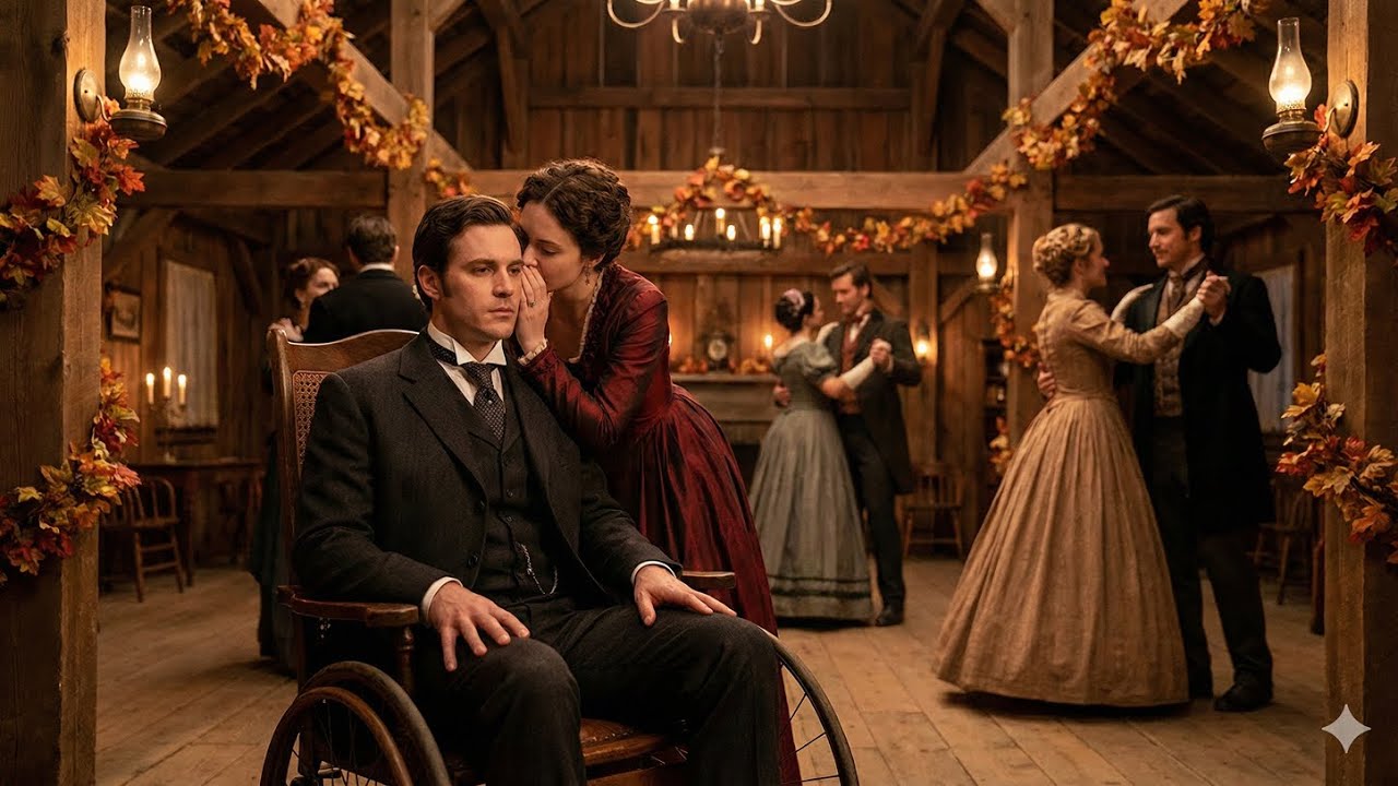 “A Billionaire Cowboy in a Wheelchair Sat Alone at a Wedding—Until a Ranch Widow Whispered...