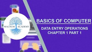 Basics of Computer | Data Entry Operations | Chapter 1 Part 1 | NIOS +2