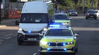 *ARMED ESCORT*-Metropolitan Police SEG Escort Two CAT A Prisoners Under Armed Police Escort 