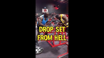 CRAZY BACK DAY DROP SET FROM HELL CHEST SUPPORTED ROWS