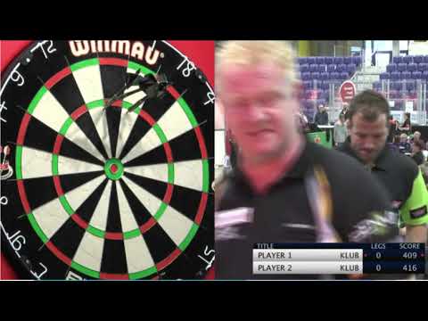 Rafael Van Der Vaart Playing Against Pro Darts Player Per Laursen