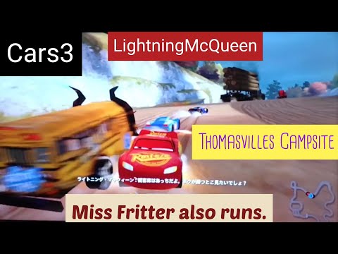 【カーズ 3  勝利への道】A car race with Miss Fritters at a campsite in Thomasville