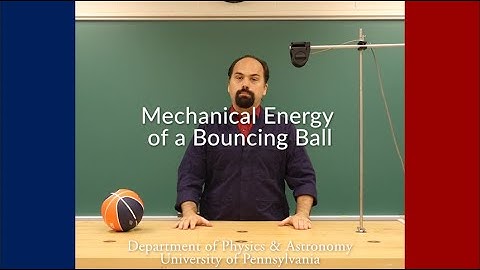 Mechanical Energy of a Bouncing Ball