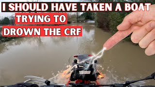 Riding after another night of floods | CRF rally | CB125f |