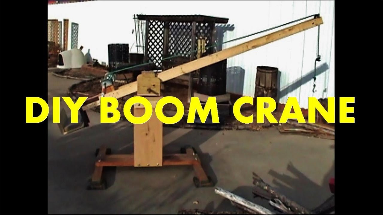 DIY Boom Crane - YouTube