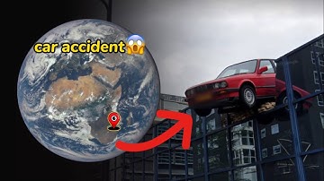 I Found The Accident Car Lying On The fence On Google Earth And Google Map