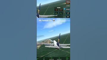 Trying to land with all failures on going wrong 💀 #rfsgameplay #landing #ryanair #enginefailure