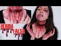 Cuello CORTADO|Herida FALSA|Maquillaje de HALLOWEEN♡-Vico