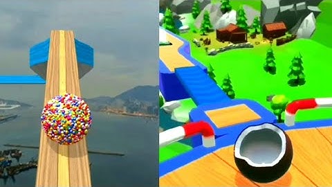 Going Balls speed run Levels: 149-154 vs Sky Rolling Ball 3D Levels: 70-78