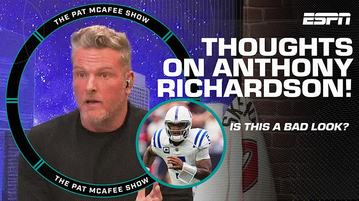 'THIS CAN'T HAPPEN' 🫵 Pat McAfee on Anthony Richardson's decision to 'tap out' | The Pat McAfee Show