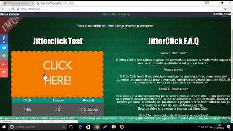 COME FARE CLICK INFINITI SUL JITTERCLICK TEST!!!!