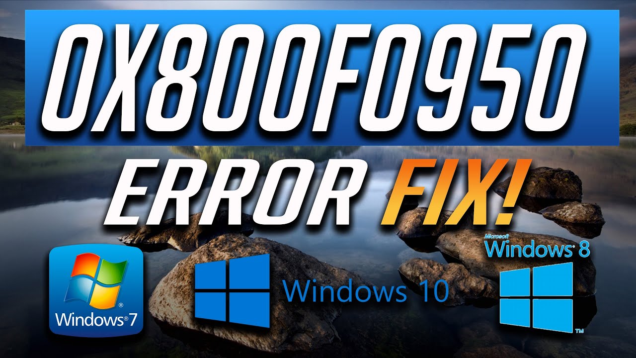 Fix .Net Framework 3.5 Error 0x800f0950 on Windows 10 [2022] - YouTube