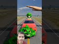 Big &amp; Small Cars vs Giant Hand Slap in the game | car bs hand #shorts #viralshorts #cargames #short