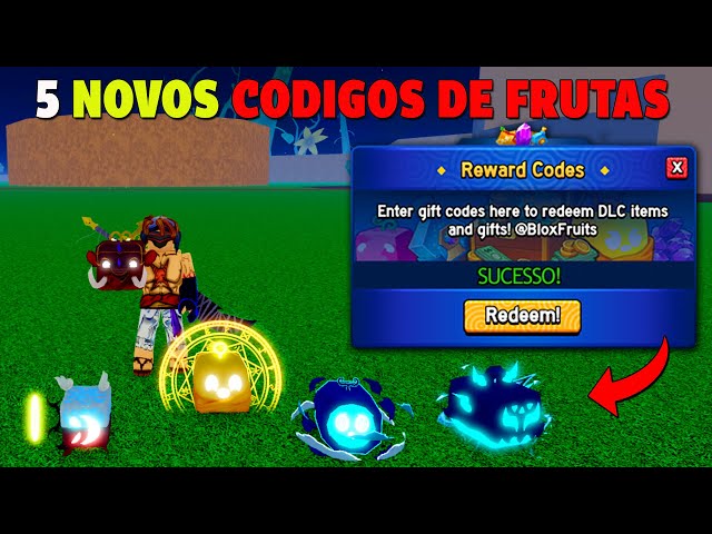 TODOS OS 29 CÓDIGOS SECRETOS DE FRUTAS GRÁTIS NO BLOX FRUITS! 