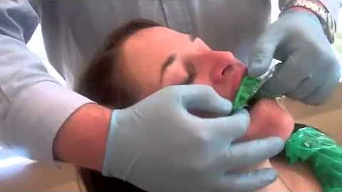 Dr Nick Fahey demonstrating conventional dental im...