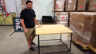 SignPipe workbench strength test - OVER 600lbs!