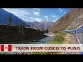 Peru - Andean Explorer train from Cusco to Puno