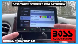 Boss Audio Touch Screen Radio Overview