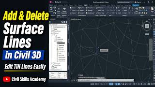 Add & Delete Surface Lines in Civil 3D | Edit TIN Surface Easily