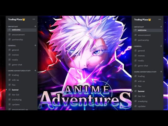 Anime Adventures Trading Discord Server! 
