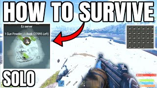How to Survive SOLO  Rust Console Edition