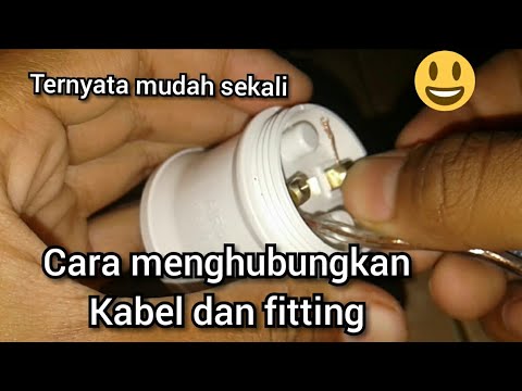 Cara menghubungkan kabel dengan fitting - YouTube