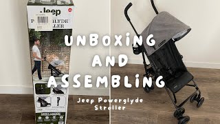 UNBOXING & ASSEMBLY OF JEEP POWERGLYDE STROLLER Jeep Power Glide Stroller