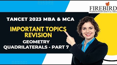 TANCET 2023 MBA & MCA | Important Topics Revision | Geometry | Part 7 #tancet2023 - Reg