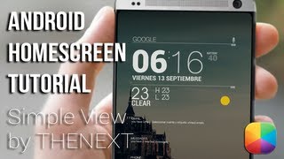 Simple View (by THENEXT) - Beginner Android Homescreen Tutorial screenshot 1