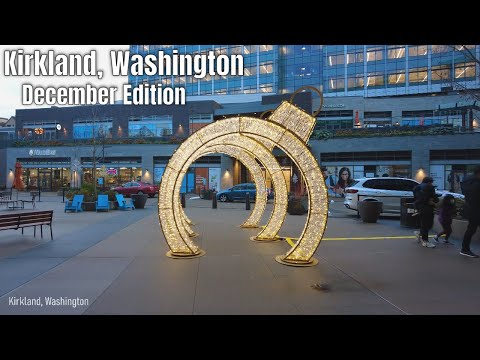 Downtown Kirkland, Washington Walking Tour 4k