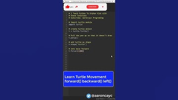 Python Turtle Movement - Move Turtle In Python #shorts #coding #programming