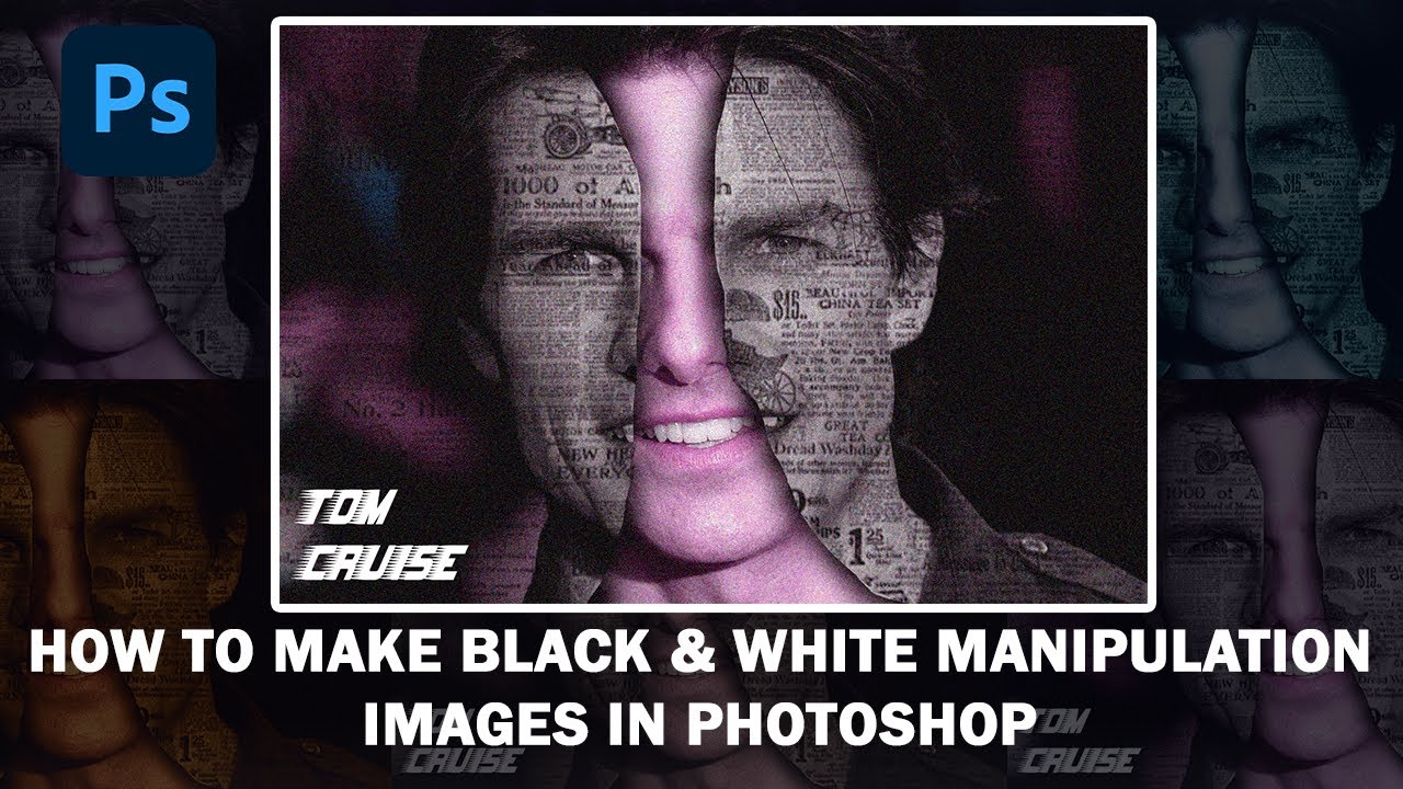 how-to-make-black-white-manipulation-images-in-photoshop-youtube